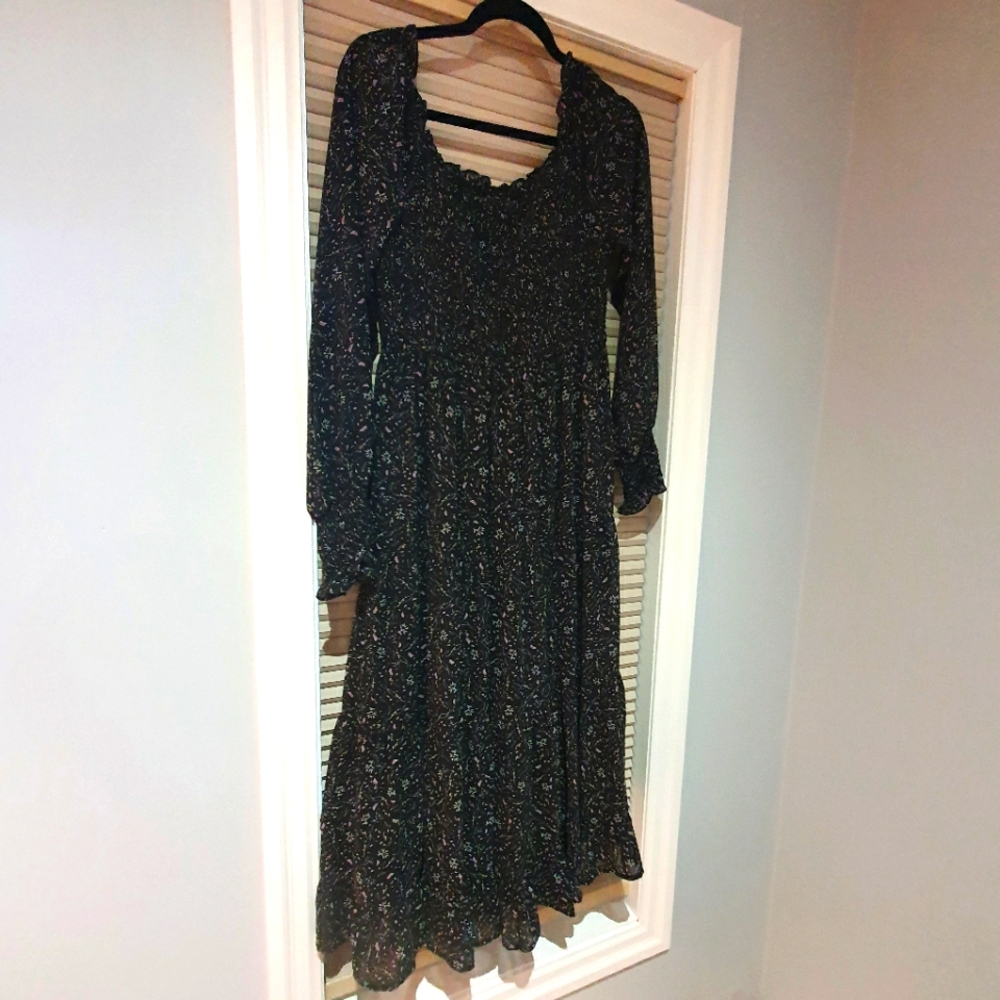 Brand New Black Floral Dress